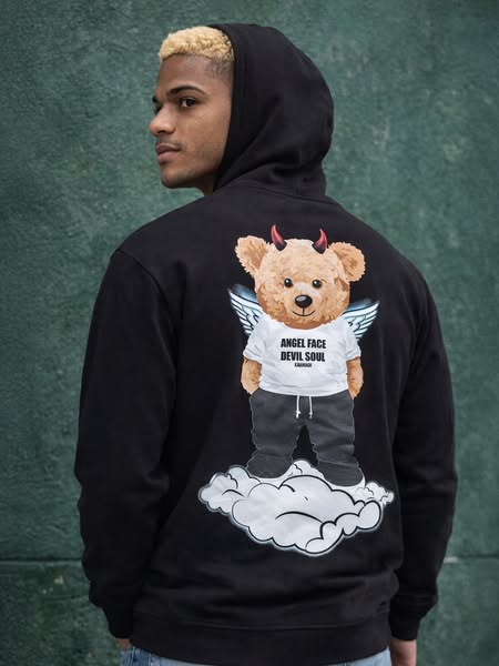 Hoodie Preto Doppelganger