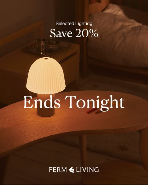 20% Off Select Lamps & Lighting