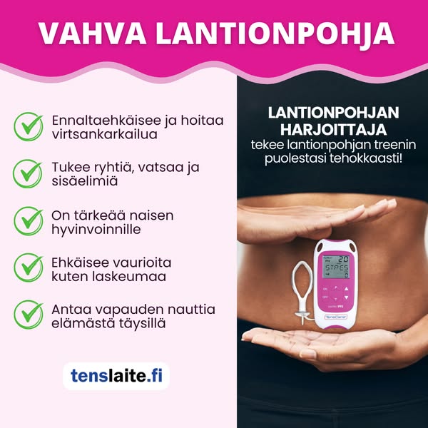 Suomen suosituin lantionpohjan harjoittaja