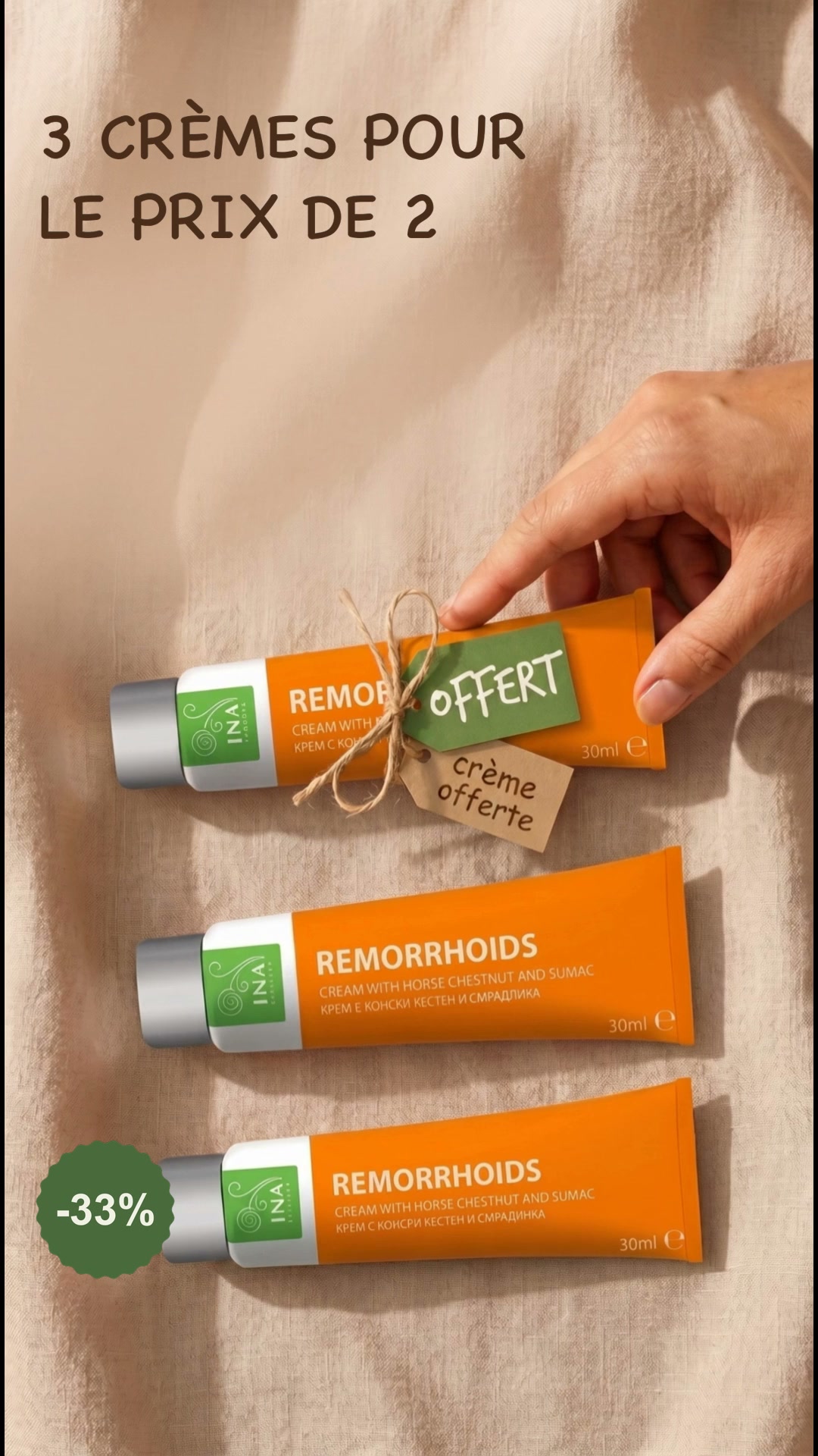 achetez deux crèmes pour varices