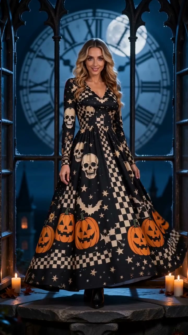 Vintage Halloween Style With a Dramatic Twist