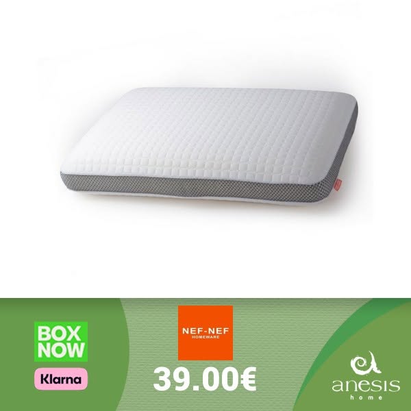 Μέτριο Μαξιλάρι Ύπνου Nef-Nef Memory Foam 65x45x12