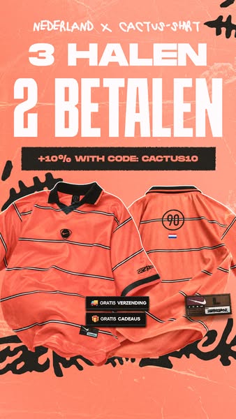 3 Halen, 2 Betalen + 10% Korting — Code CACTUS10