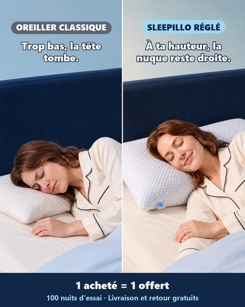 Oreiller classique vs Sleepillo réglé