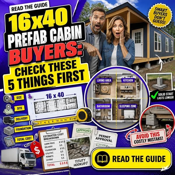 16x40 Prefab Cabins: What to Know