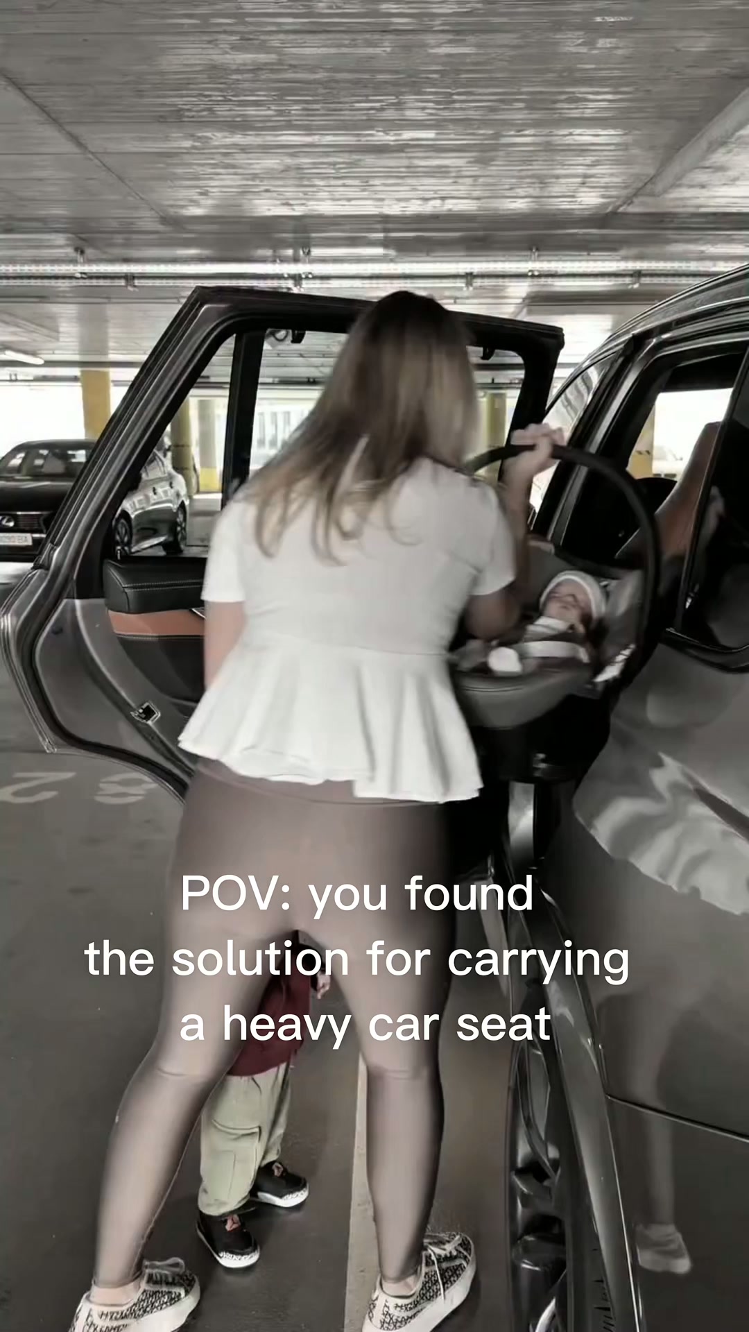 No more lugging around a 17-lb car seat