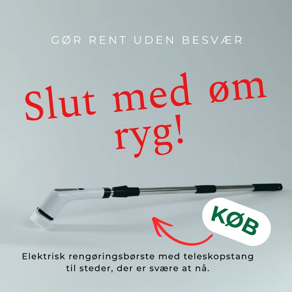 HappyClean SpinBrush | Elektrisk 9-i-1 Rengøringsbørste