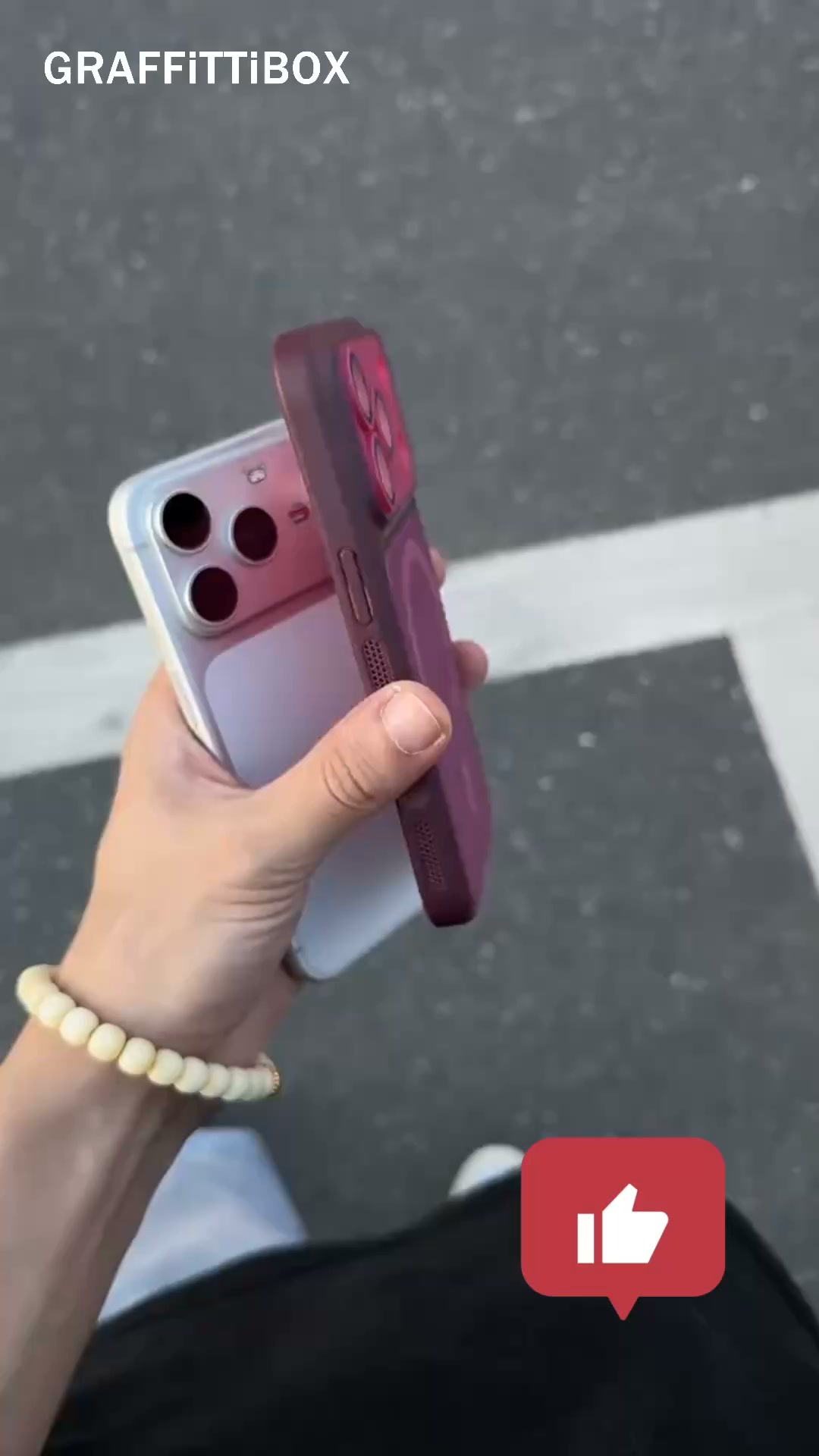 iPhone MagSafe Color Block Fabric Case