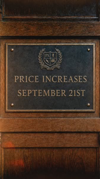 Price Increases September 21st