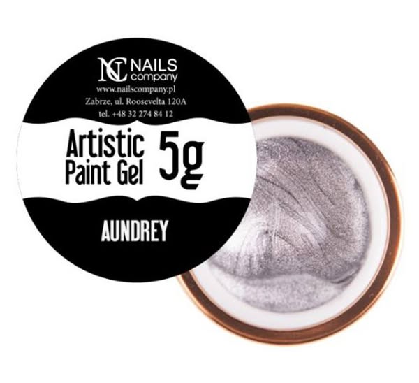 Nails company artistic paint gel do zdobień 5g srebrny