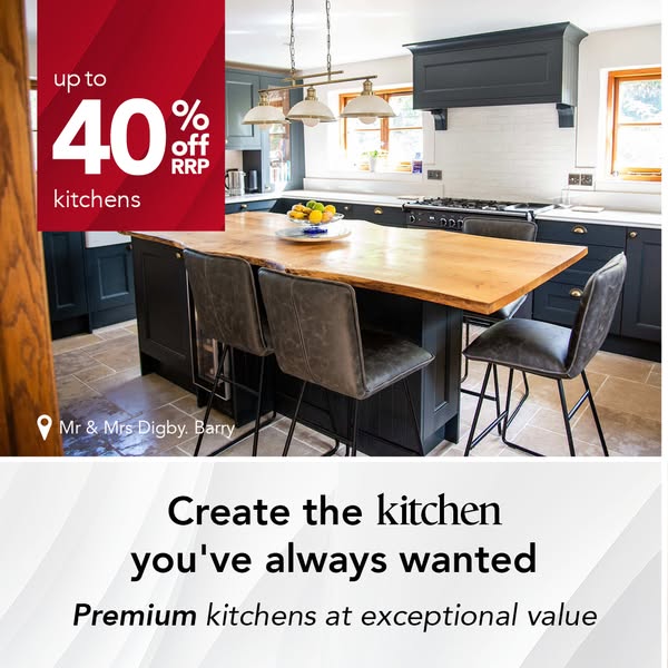 Save 40% on your new Kitchen