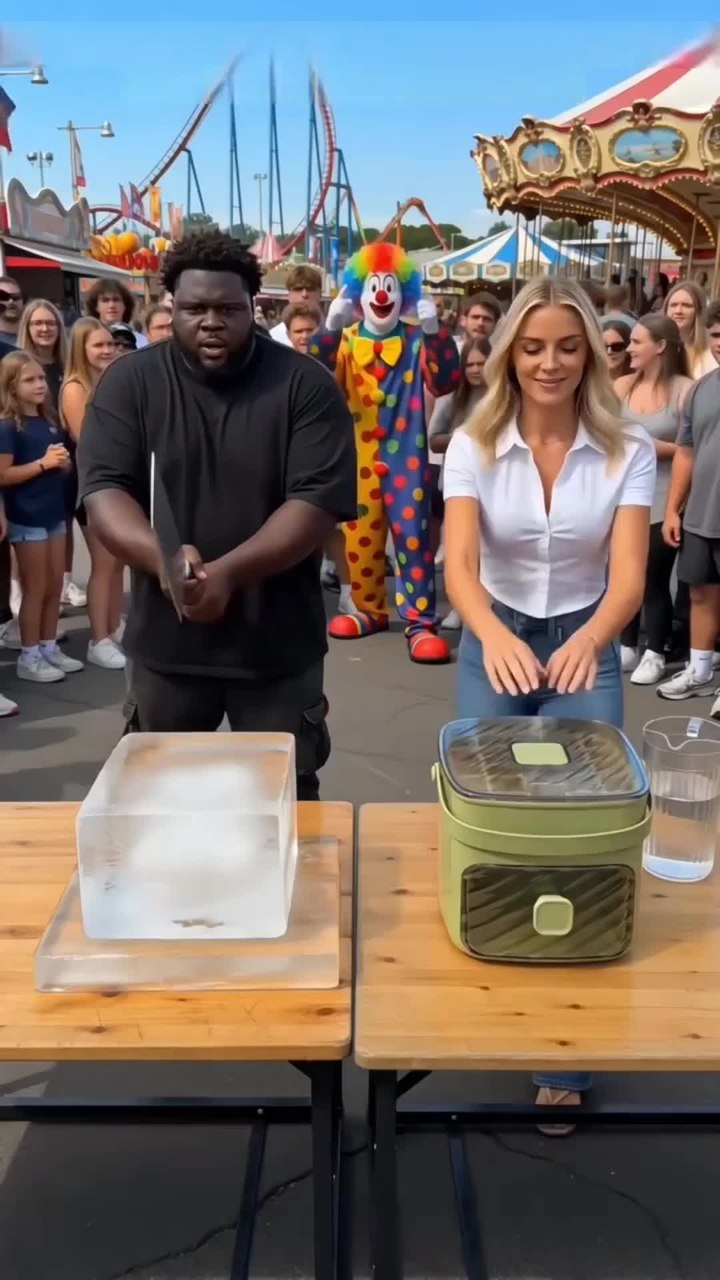 Handled Press-Type Ice Cube Tray (Double-Layer)