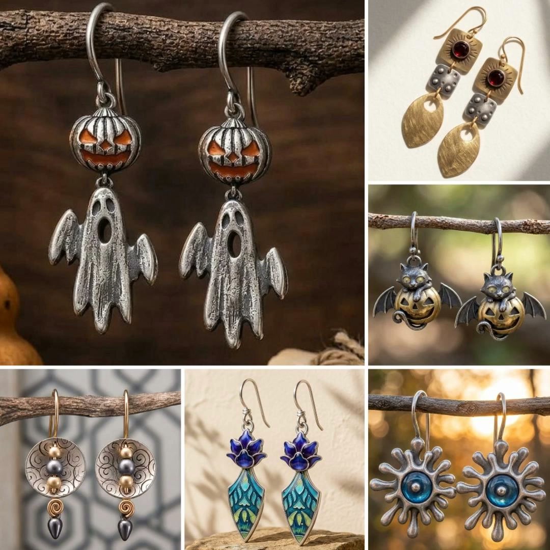 Boho Copper Earrings - Vintage Free Spirit Dangle Jewelry Gift for Her