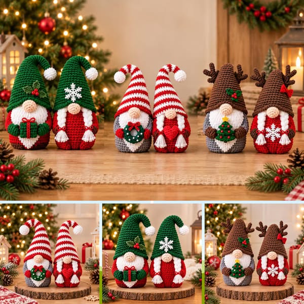 Christmas Gnome Crochet Pattern (PDF)