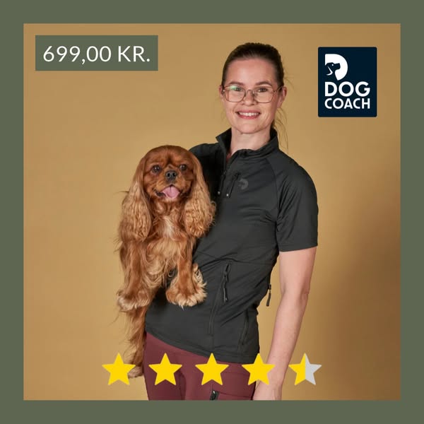 FeelFree Dog Walker Zip T-shirt I Sort I Zoey