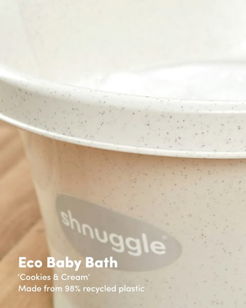 Shnuggle Eco Baby Bath | Recycled Materials | Built In Newborn Support
