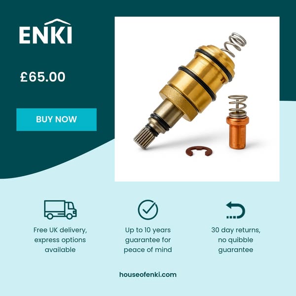 Service Kit - Sequential Thermostatic Cartridge and Wax Thermo-Element Antique Brass SAR00 - Winchester