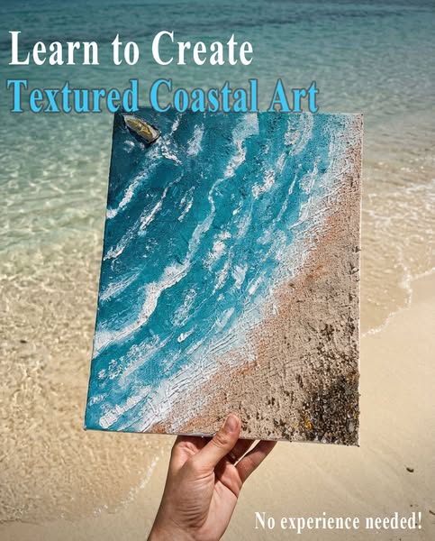 NEW: Coastal Textured Art Class