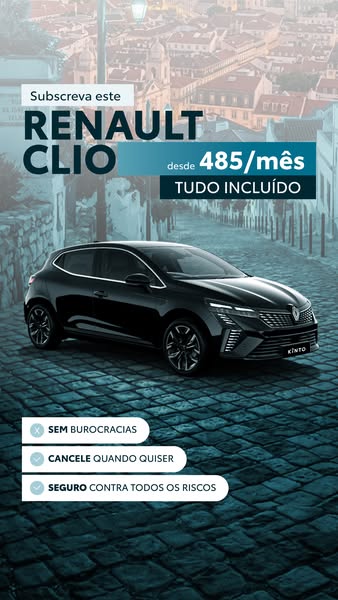 Renault Clio desde 485€/mês