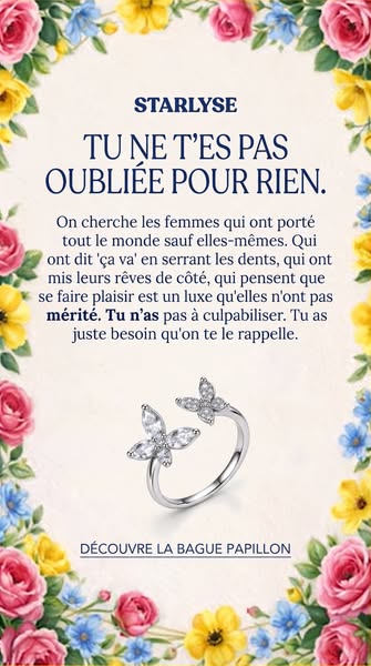 Bague Papillon — Elle ne reste jamais en cage