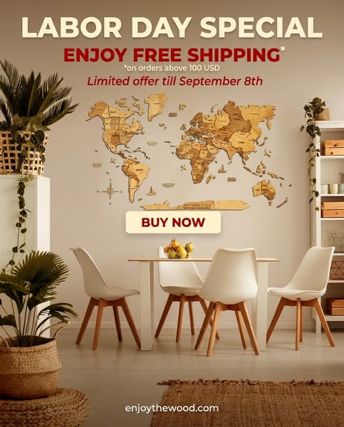 Labor Day — FREE SHIPPING on Maps