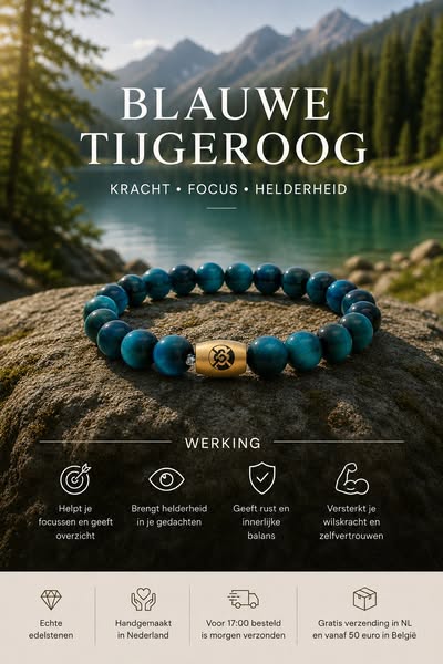Draag de kracht van Blauwe Tijgeroog