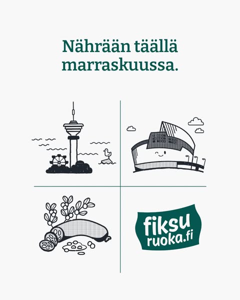 Anúncio de Fiksuruoka.fi
