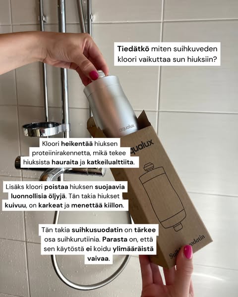 Suomen suosituin suihkusuodatin