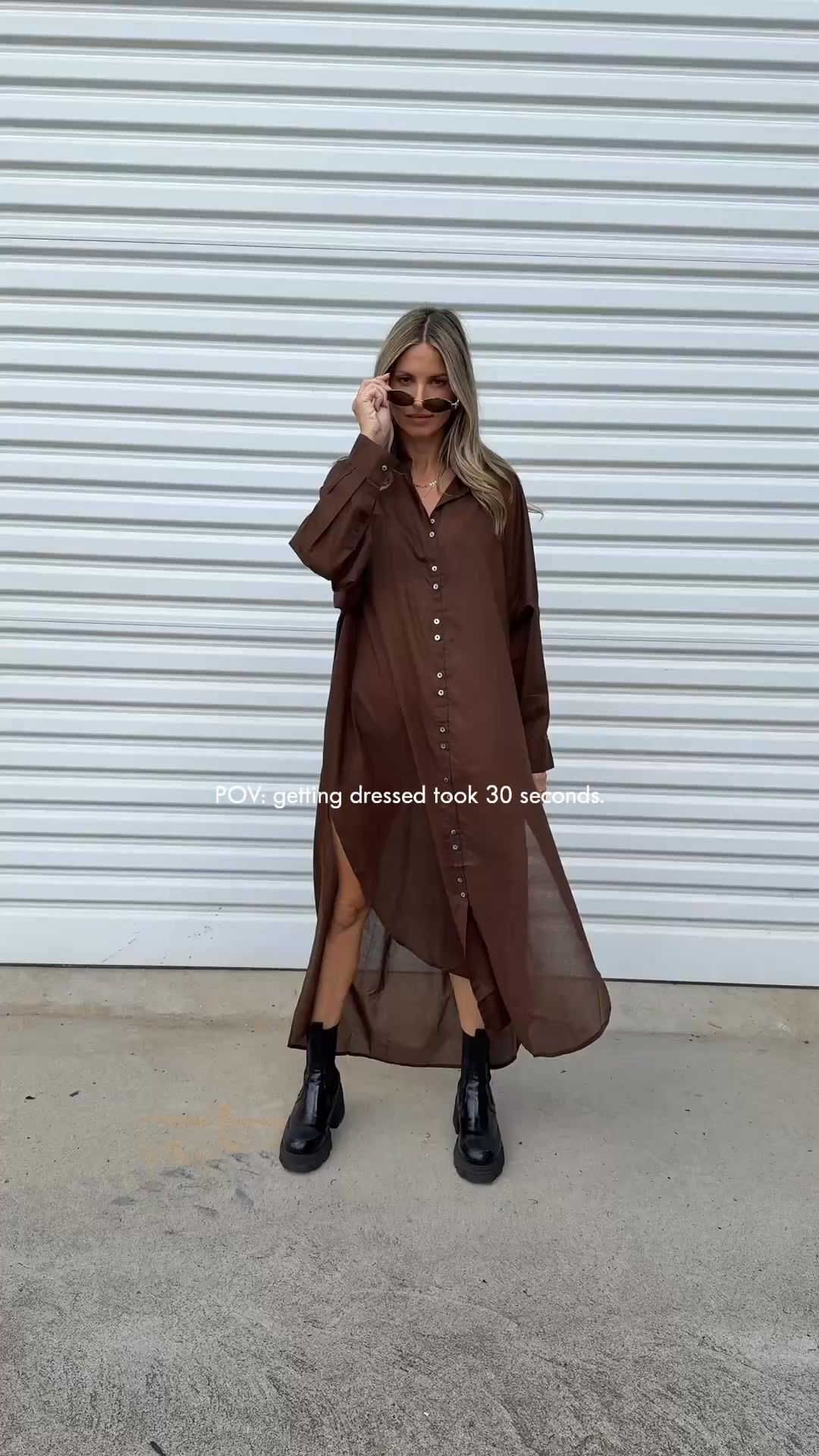 The Santorini Shirt Dress