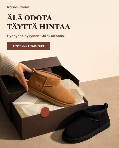 Kauden aloitustarjous: −45 %