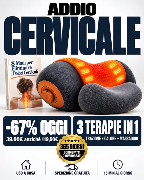 ADDIO A DOLORI A COLLO E SPALLE
