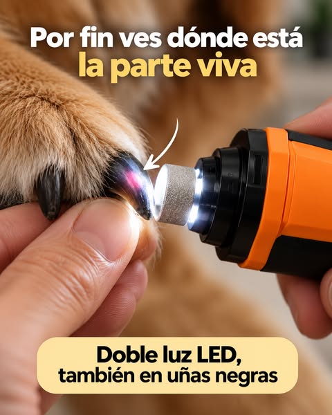 Mira dentro de su uña antes de limar
