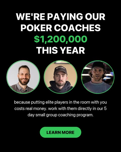 5 days of interactive coaching where I'll help you install the thought process that separates small winners from elite players