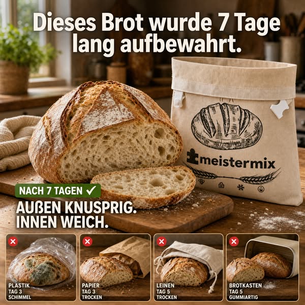 Brot bleibt bis zu 3× länger frisch