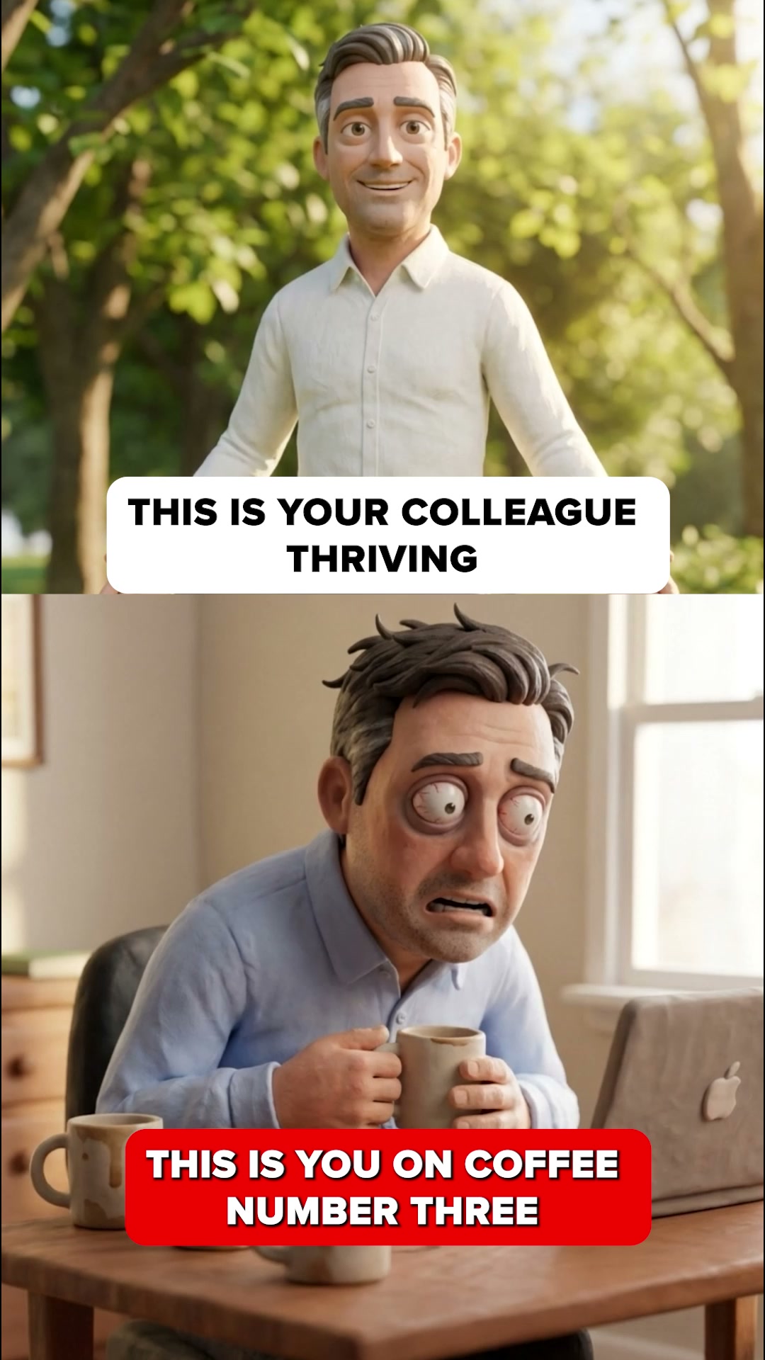 This is you. And this is your colleague.