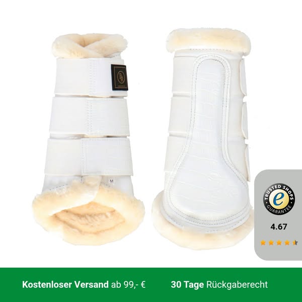BR Beinschutz Majestic Lacquer Weiß