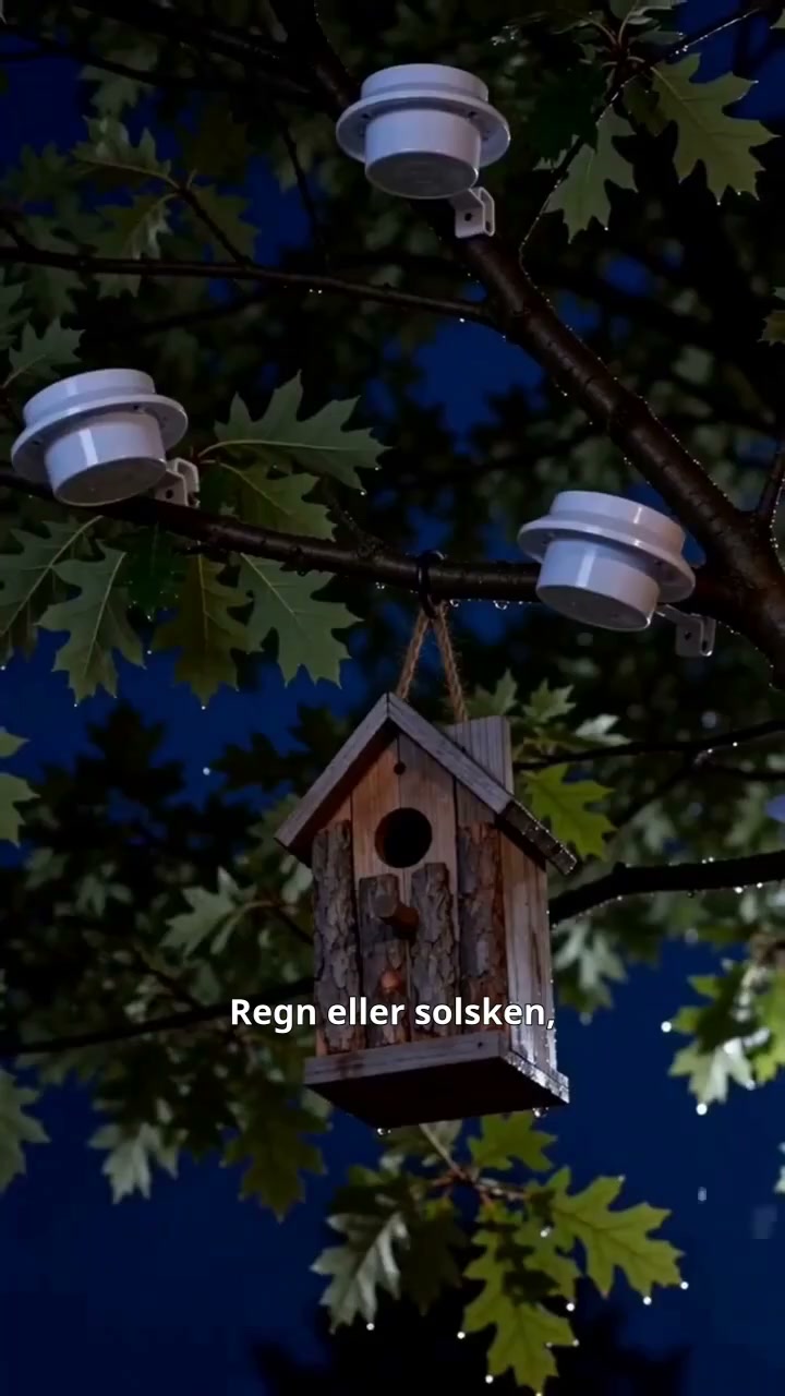 Vattentät solcellslampa med 3 LED