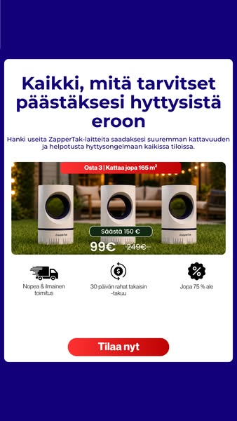 Hyttysvapaat kesäyöt ovat mahdollisia