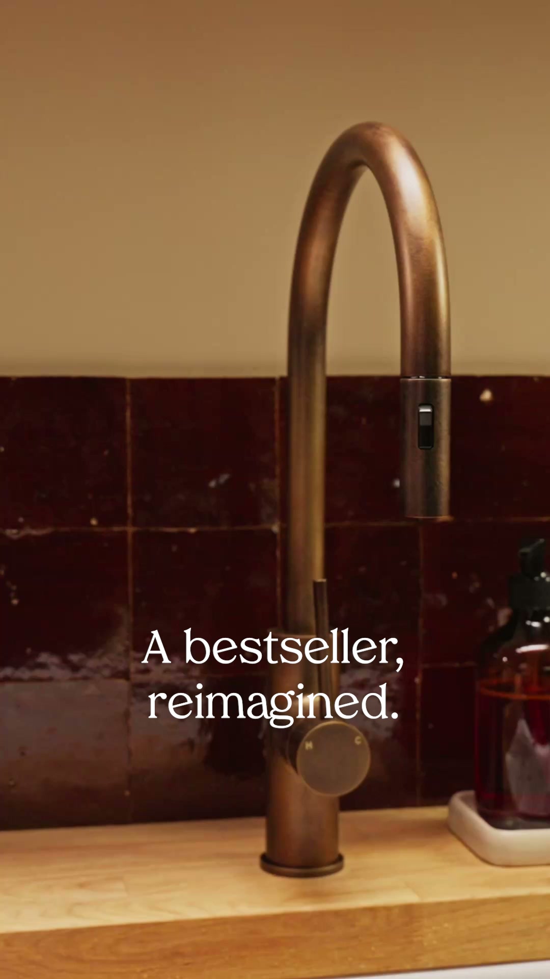 Back: Antique Brass Taps