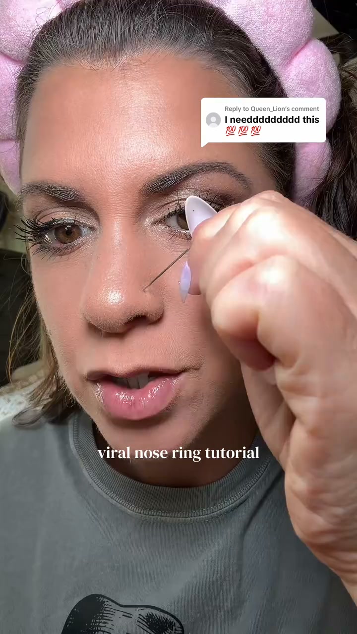 Horseshoe Gem Nose Ring – Internally Threaded & Comfortable