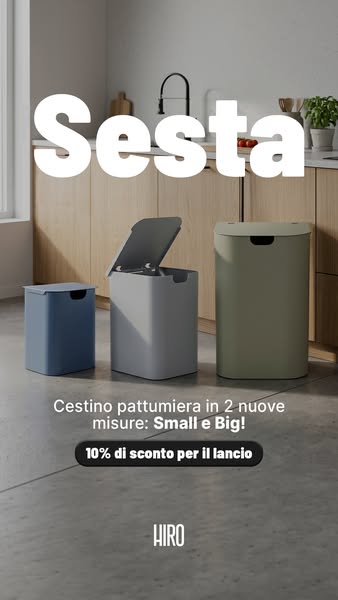 10% su tutta la linea Sesta: Il cestino che non nascondi!