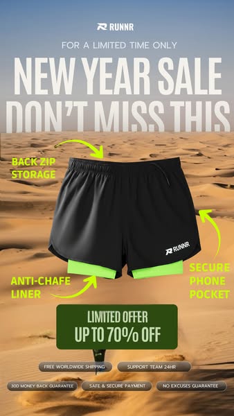 The creative behind it: RUNNR 2-in-1 Running Shorts