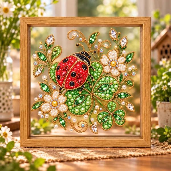 New Framed Clear Diamond Painting Pearl Art KitOn Sale