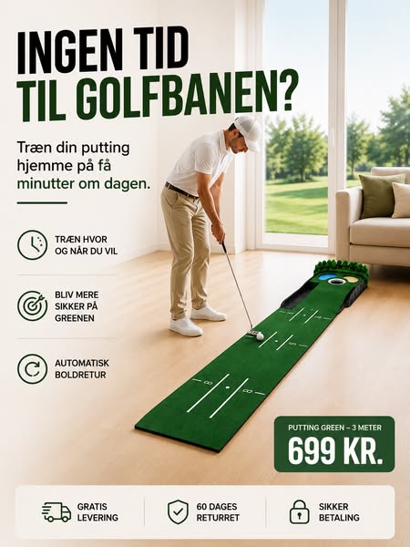 Træn din putting hjemme