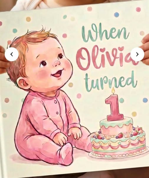 1st Birthday Gift Personalised Book
