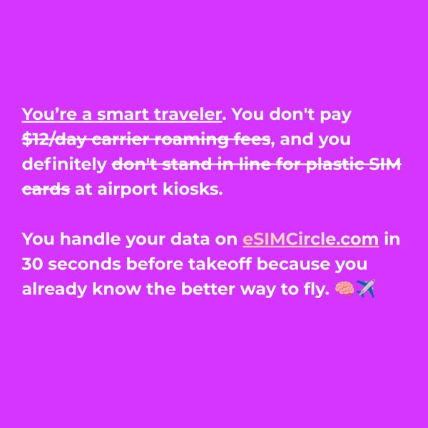 eSIMCircle - Trusted by 50,000+ Travelers