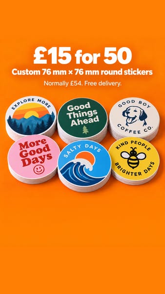 Save on Custom Round Stickers
