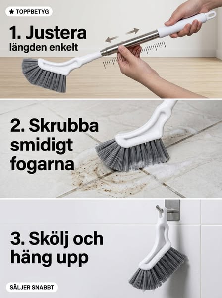 Utdragbar Springborste för Rengöring av Springor