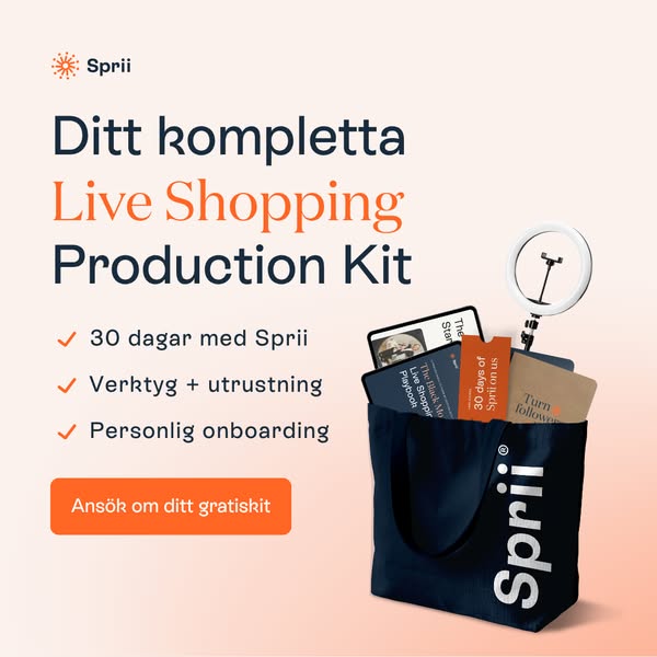 Allt du behöver för att gå live