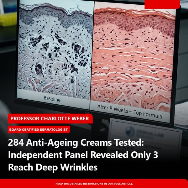 284 Anti-Ageing Creams Tested: Independent Panel Revealed Only 3 Reach Deep Wrinkles